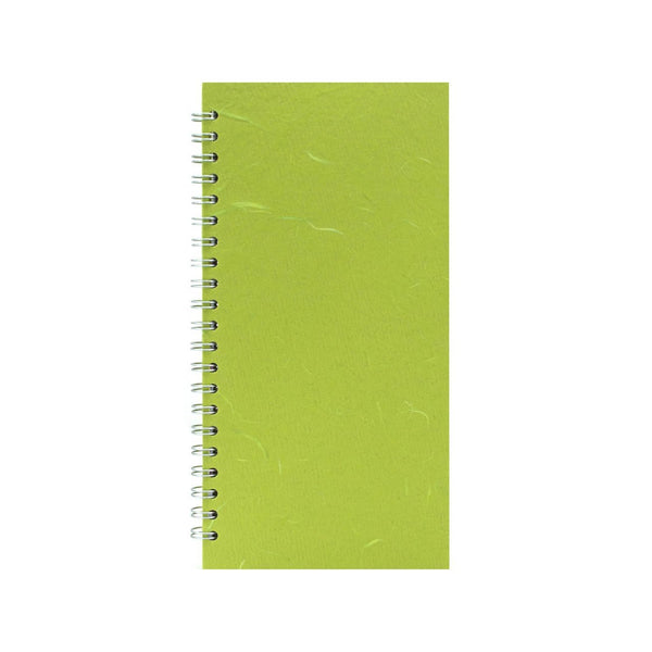 12x6 Portrait, Lime Green Sketchbook by Pink Pig International