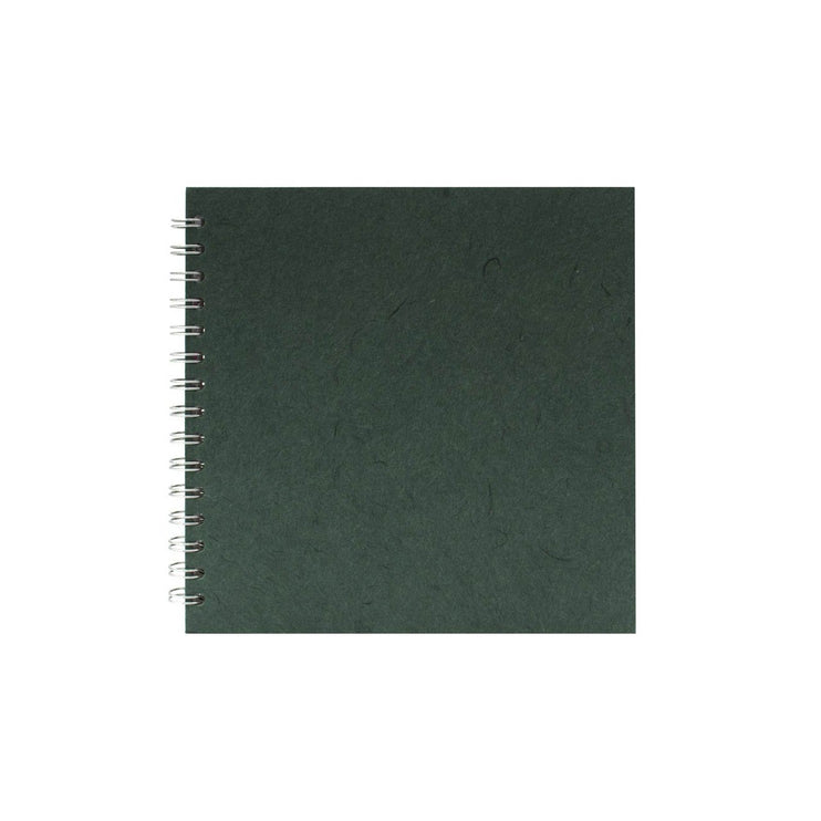 8x8 Square, Dark Green Watercolour Book by Pink Pig International