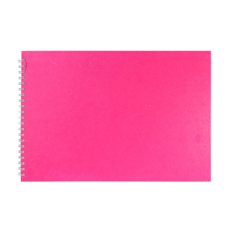 A3 Landscape, Bright Pink Sketchbook by Pink Pig International