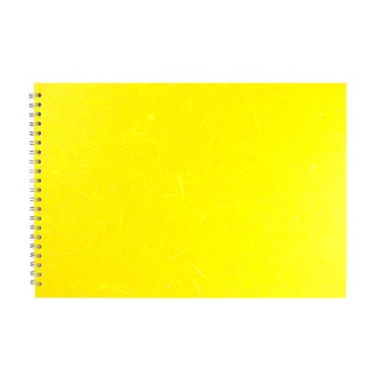 A3 Landscape, Yellow Watercolour Book by Pink Pig International
