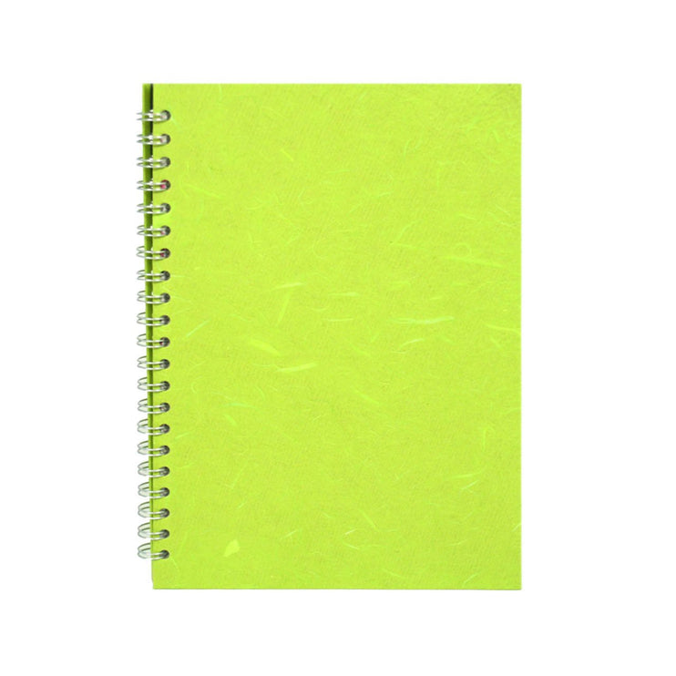 A4 Portrait, Lime Green Sketchbook by Pink Pig International