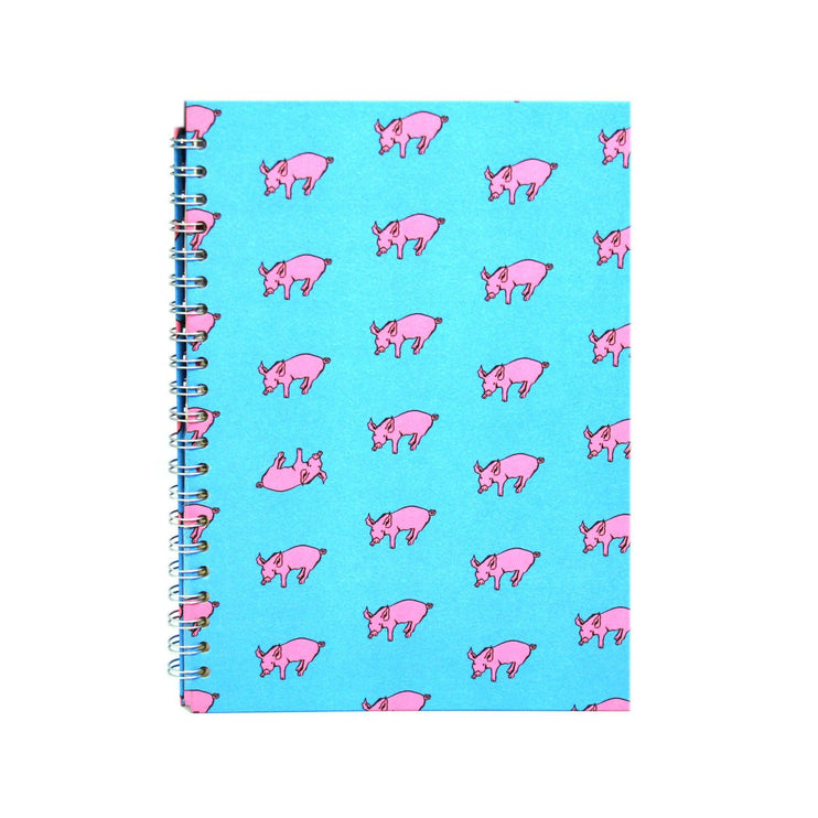 A4 Portrait, Duck Blue Notebook by Pink Pig International