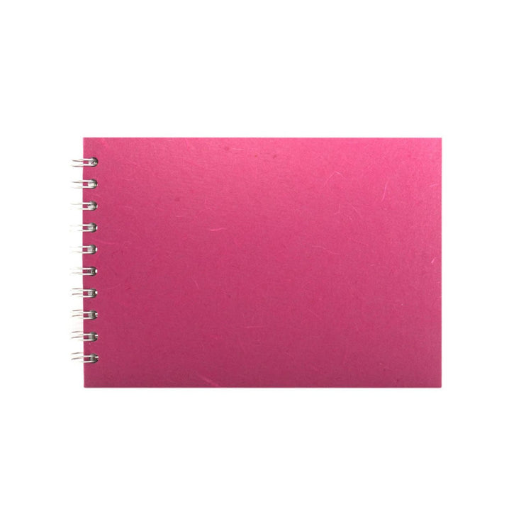 A5 Landscape, Bright Pink Watercolour Book by Pink Pig International