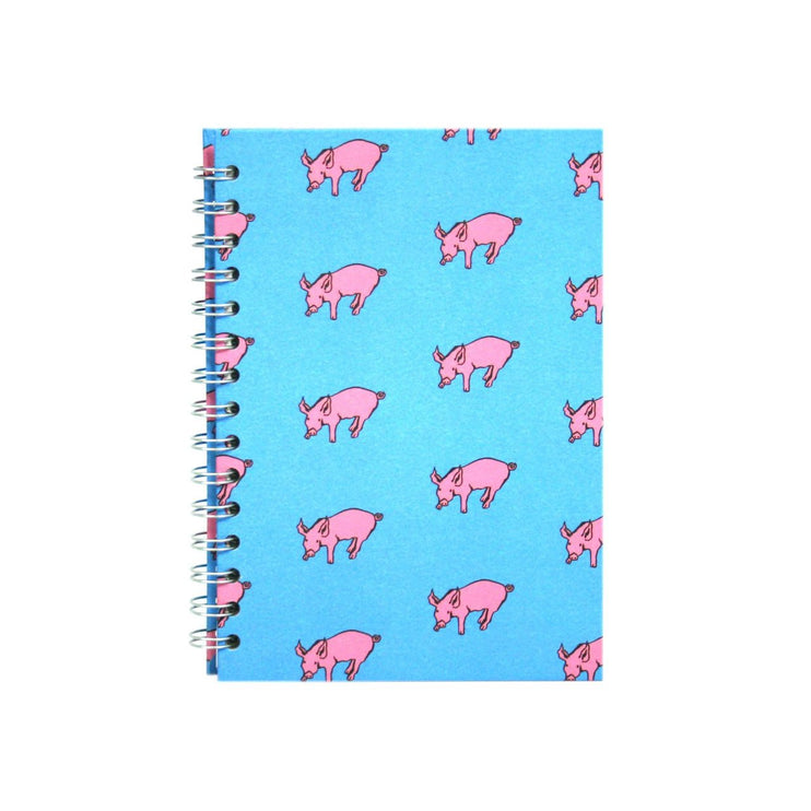 A5 Portrait, Duck Blue Sketchbook by Pink Pig International