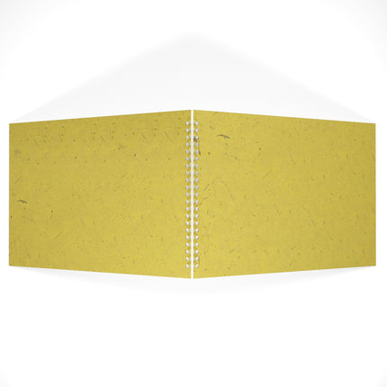 A3 Landscape Black Card Portfolio Book, Wild Yellow