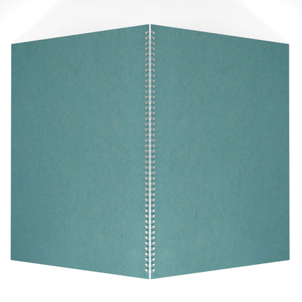 A2 Portrait Black Card Portfolio Book, Turquoise