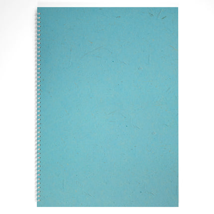 A2 Portrait Black Card Portfolio Book, Sky Blue