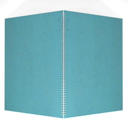 A2 Portrait Black Card Portfolio Book, Sky Blue