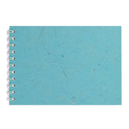 A5 Landscape Watercolour Sketchbook, Sky Blue