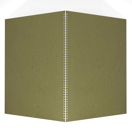 A2 Portrait Black Card Portfolio Book, Burlap