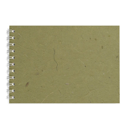 A5 Landscape Watercolour Sketchbook, Burlap