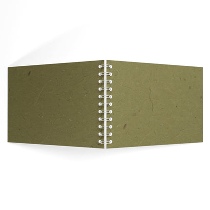 A5 Landscape Watercolour Sketchbook, Burlap