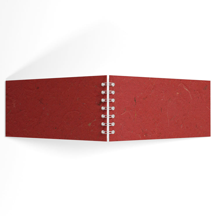 8x4 Landscape Sketchbook, Burgundy