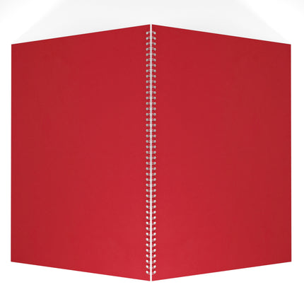 A2 Portrait Black Card Portfolio Book, Eco Red
