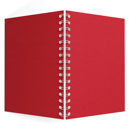 A5 Portrait Watercolour Sketchbook, Eco Red