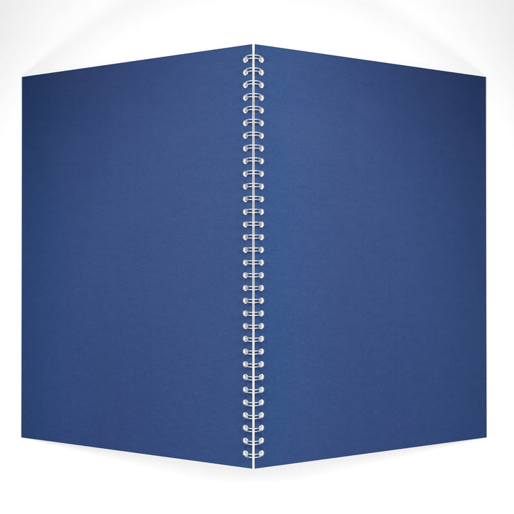 A3 Portrait Black Card Portfolio Book, Eco Blue