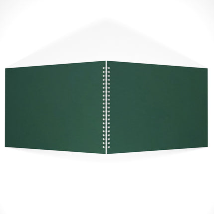 A3 Landscape Black Card Portfolio Book, Eco Green