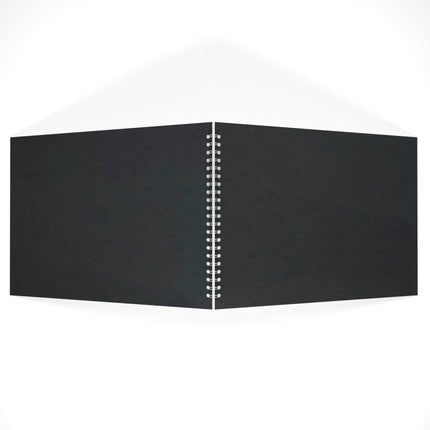 A3 Landscape Watercolour Sketchbook, Black