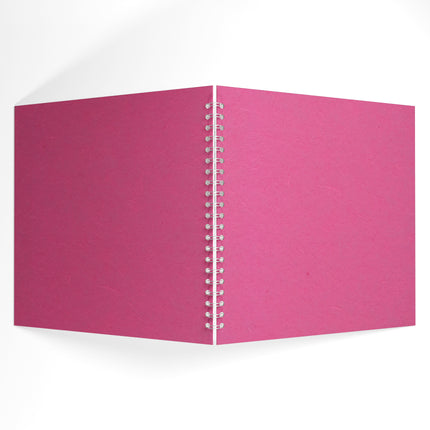 11x11 Square Ameleie Watercolour book, Bright Pink