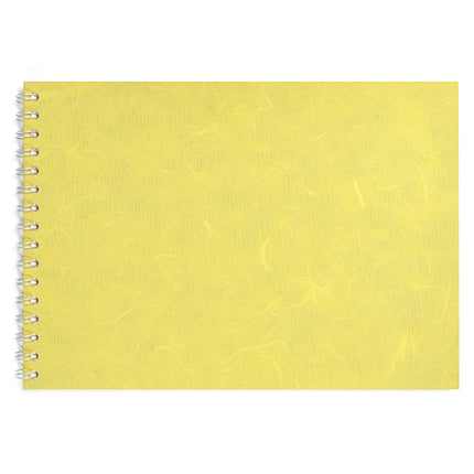 A4 Landscape Sketchbook, Yellow