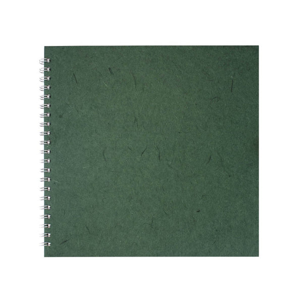 11x11 Square, Dark Green Sketchbook by Pink Pig International