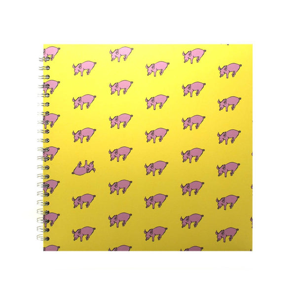 11x11 Square, Sunshine Yellow Sketchbook by Pink Pig International