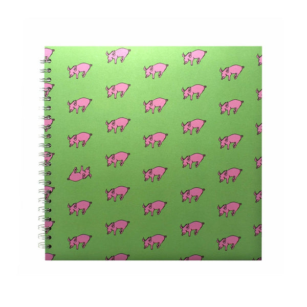 11x11 Square, Meadow Green Sketchbook by Pink Pig International