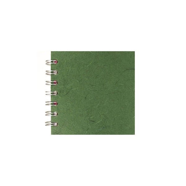 4x4 Square, Dark Green Sketchbook by Pink Pig International