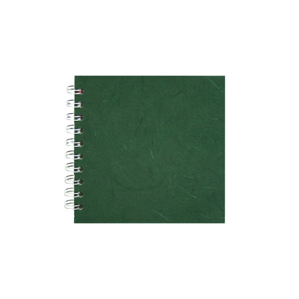 6x6 Square, Dark Green Sketchbook by Pink Pig International