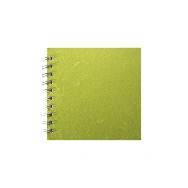 6x6 Square, Lime Green Sketchbook by Pink Pig International