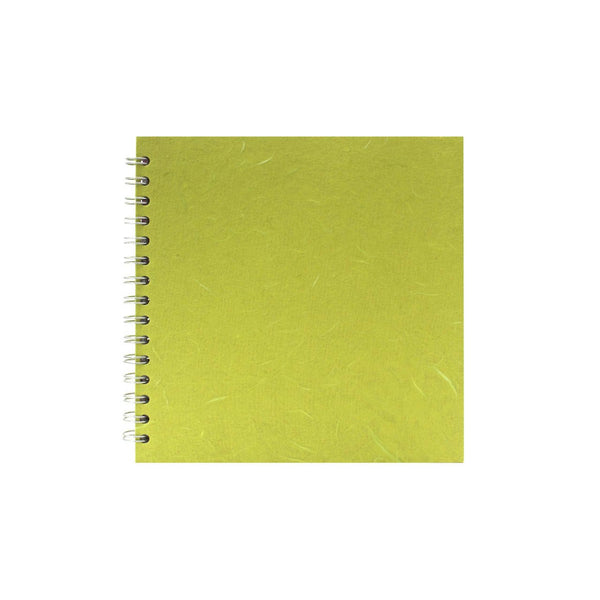 8x8 Square, Lime Green Watercolour Book by Pink Pig International
