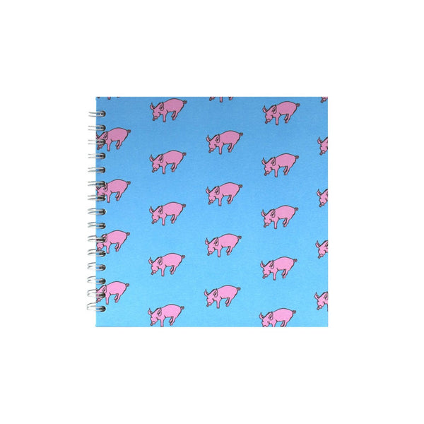 8x8 Square, Duck Blue Sketchbook by Pink Pig International