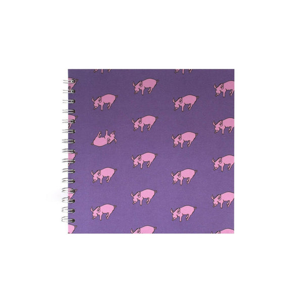 8x8 Square, Beetroot Purple Sketchbook by Pink Pig International