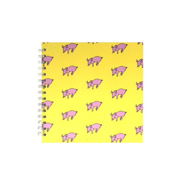 8x8 Square, Sunshine Yellow Sketchbook by Pink Pig International