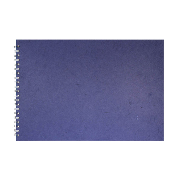 A3 Landscape, Royal Blue Watercolour Book by Pink Pig International