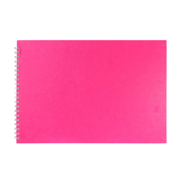 A3 Landscape, Bright Pink Watercolour Book by Pink Pig International