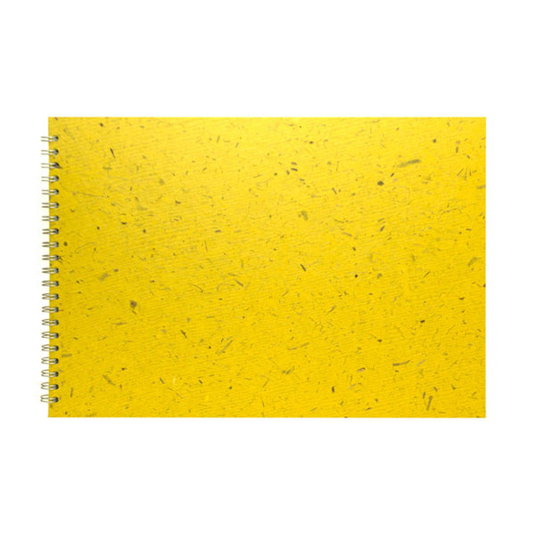 A3 Landscape, Wild Yellow Watercolour Book by Pink Pig International