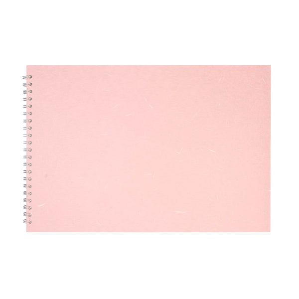 A3 Landscape, Pale Pink Watercolour Book by Pink Pig International