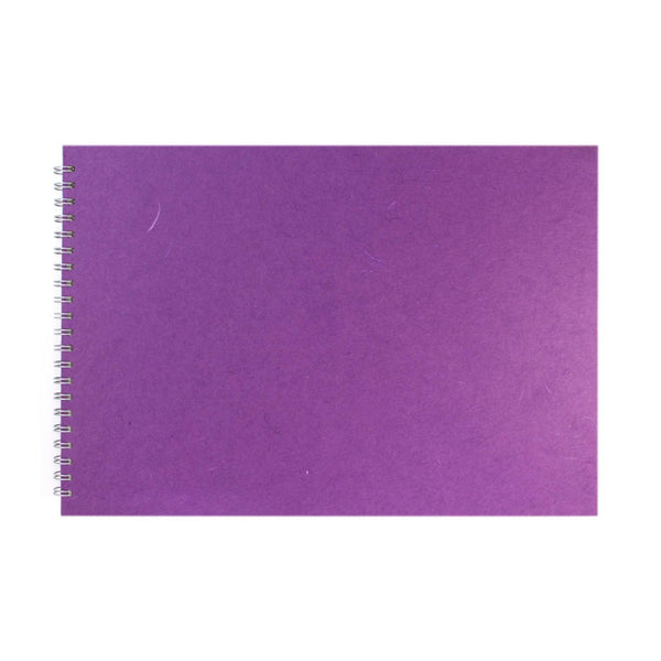 A3 Landscape, Purple Watercolour Book by Pink Pig International