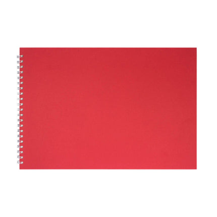 A3 Landscape, Eco Red Sketchbook by Pink Pig International