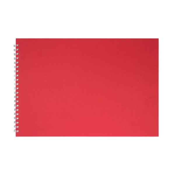 A3 Landscape, Eco Red Watercolour Book by Pink Pig International