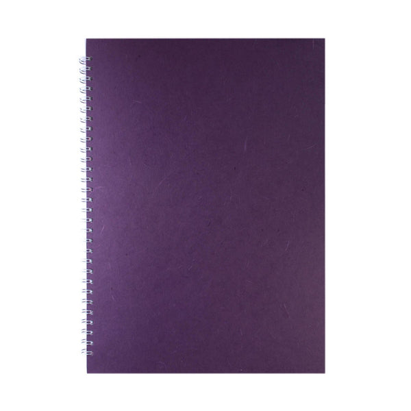 A3 Portrait, Purple Watercolour Book by Pink Pig International