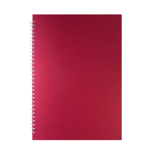 A3 Portrait, Eco Red Sketchbook by Pink Pig International