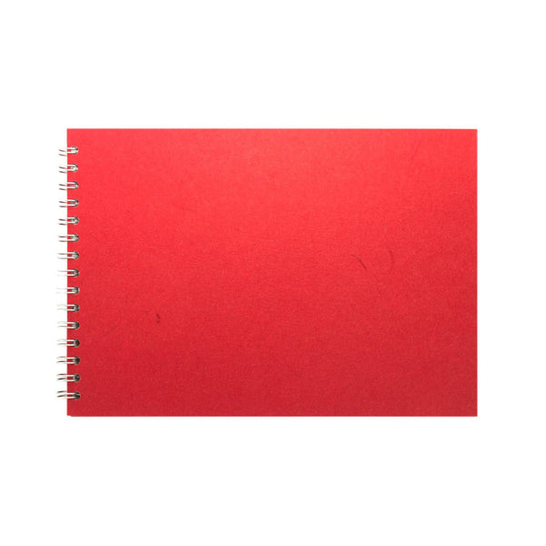 A4 Landscape, Red Sketchbook by Pink Pig International