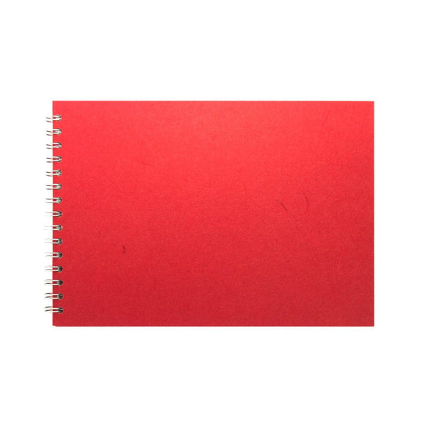 A4 Landscape, Red Sketchbook by Pink Pig International