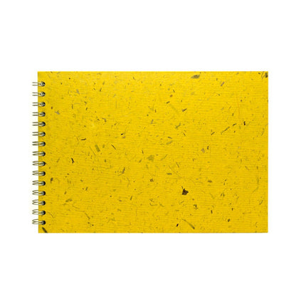 A4 Landscape, Wild Yellow Sketchbook by Pink Pig International