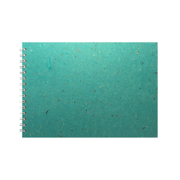 A4 Landscape, Turquoise Sketchbook by Pink Pig International