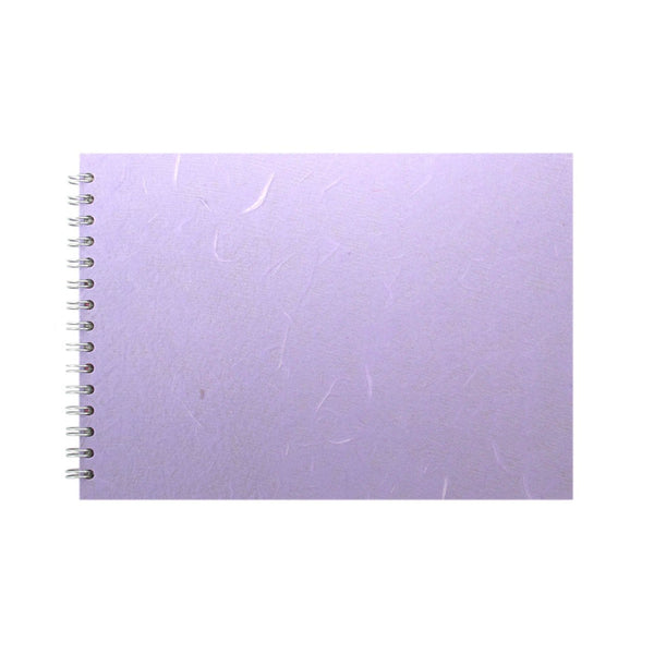 A4 Landscape, Lilac Watercolour Book by Pink Pig International