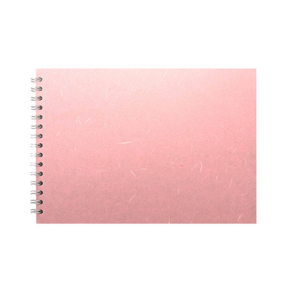 A4 Landscape, Pale Pink Watercolour Book by Pink Pig International
