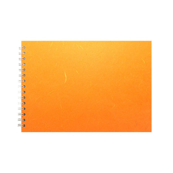 A4 Landscape, Orange Watercolour Book by Pink Pig International
